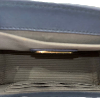 Used FURLA Calfskin Leather Furla Crossbody Cross Body Bag Blue GHW