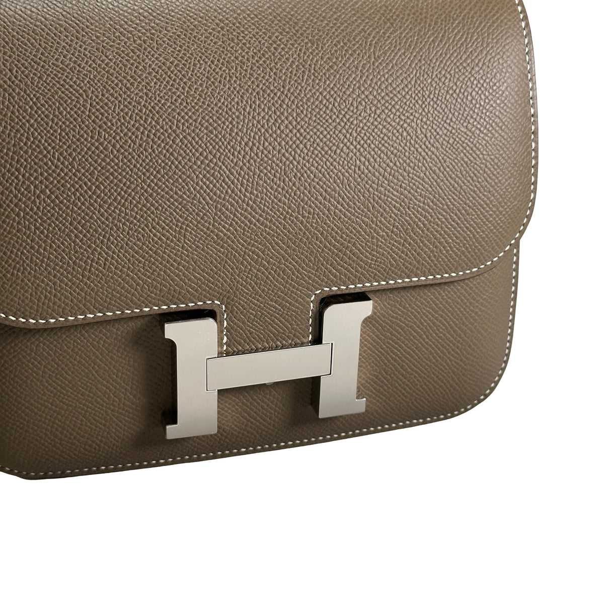 Brand New HERMES Epsom Mini Constance Shoulder Bag Etoupe PHW