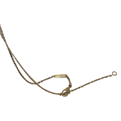 Used VAN CLEEF & ARPELS 18K Gold Vintage Alhambra Necklace Brown GHW