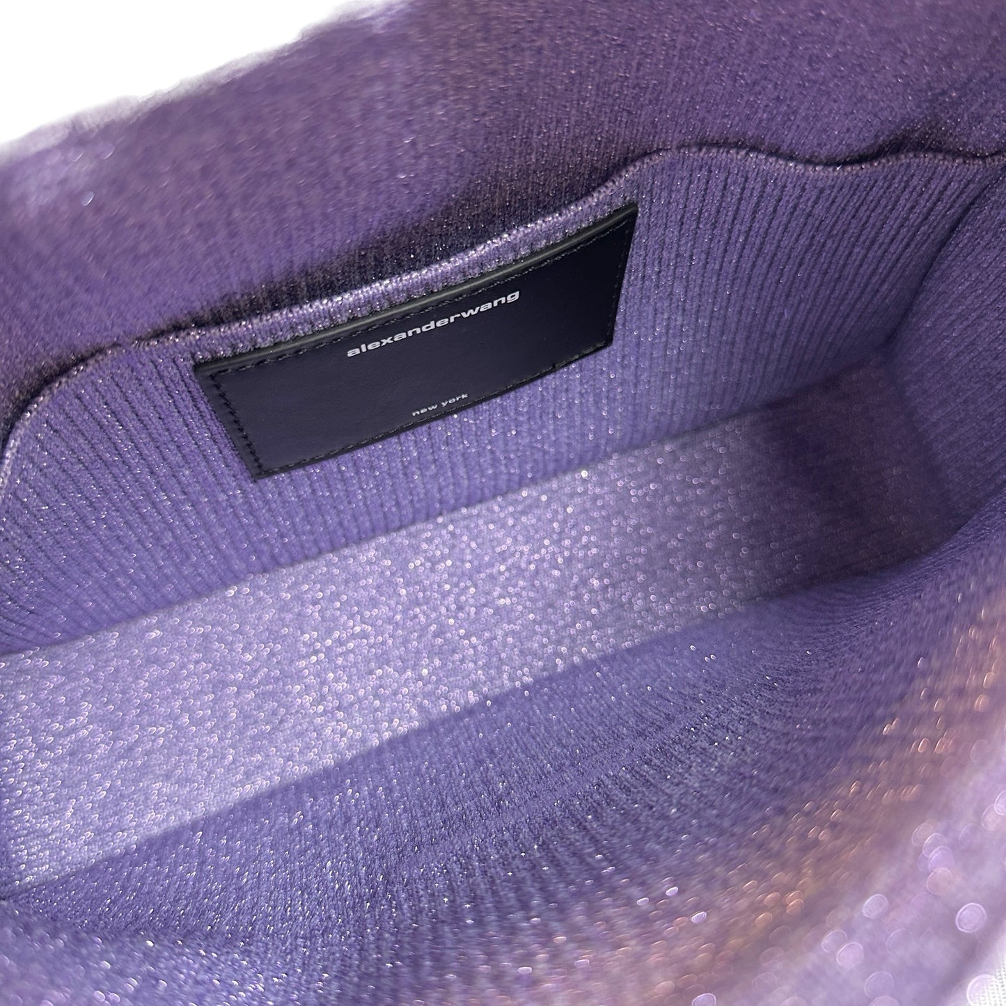 Used ALEXANDER WANG Ribbed Knit Wang sport small camera bag in ribbed knit Handbag Purple