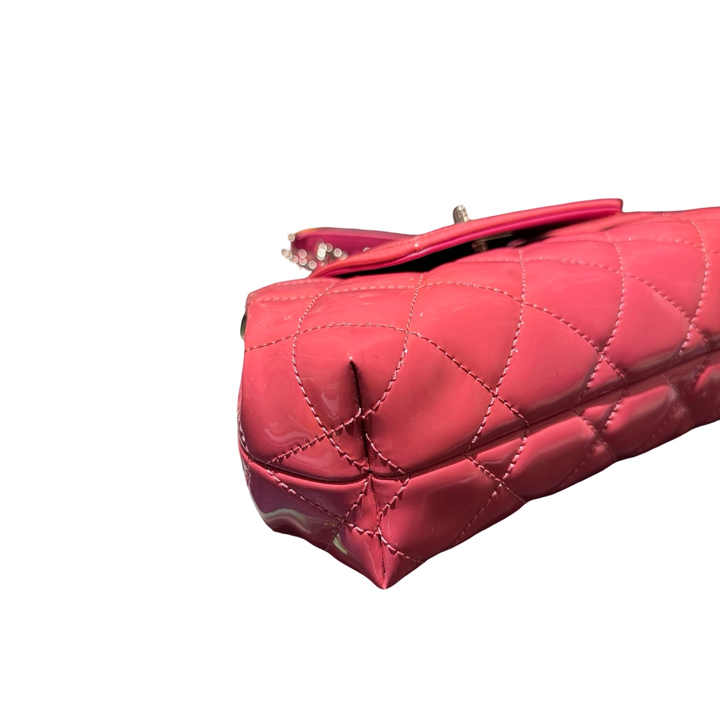 Used CHANEL Flat bag Pink PHW