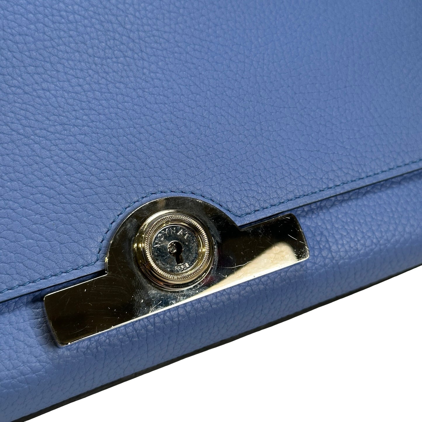 Used MOYNAT Taurillon Rejane Handbag Blue