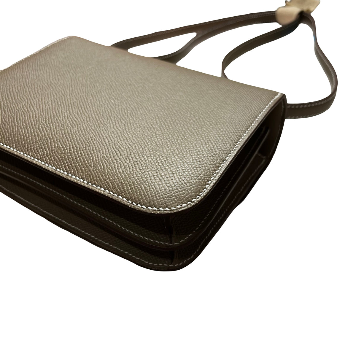 Brand New HERMES Epsom Constance Shoulder Bag Etoupe