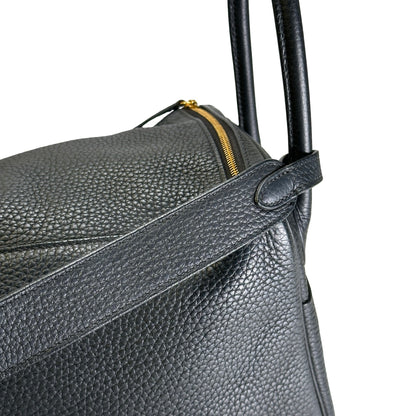 Used HERMES Tc Lindy 26 Shoulder Bag Black Ghw