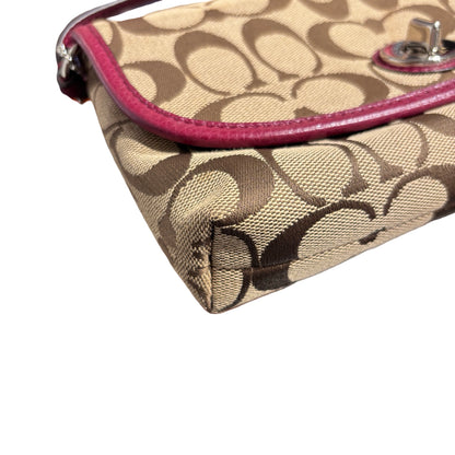 Used COACH Canvas Hobo Shoulder Handbag