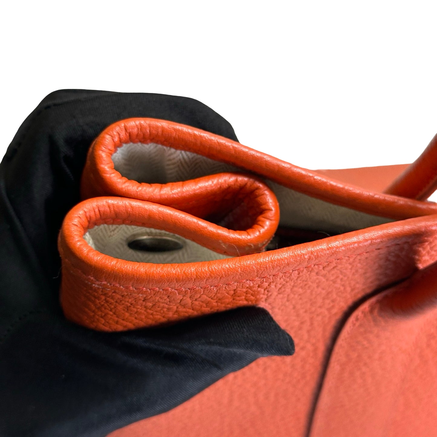 Used HERMES Negonda Garden Party Tote Bag Orange