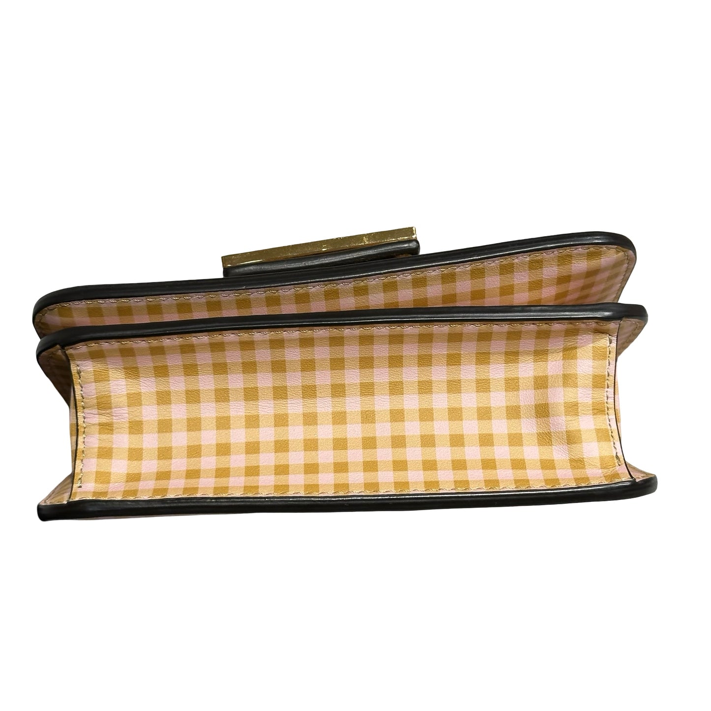Used FENDI Canvas Cross Body Bag Orange White