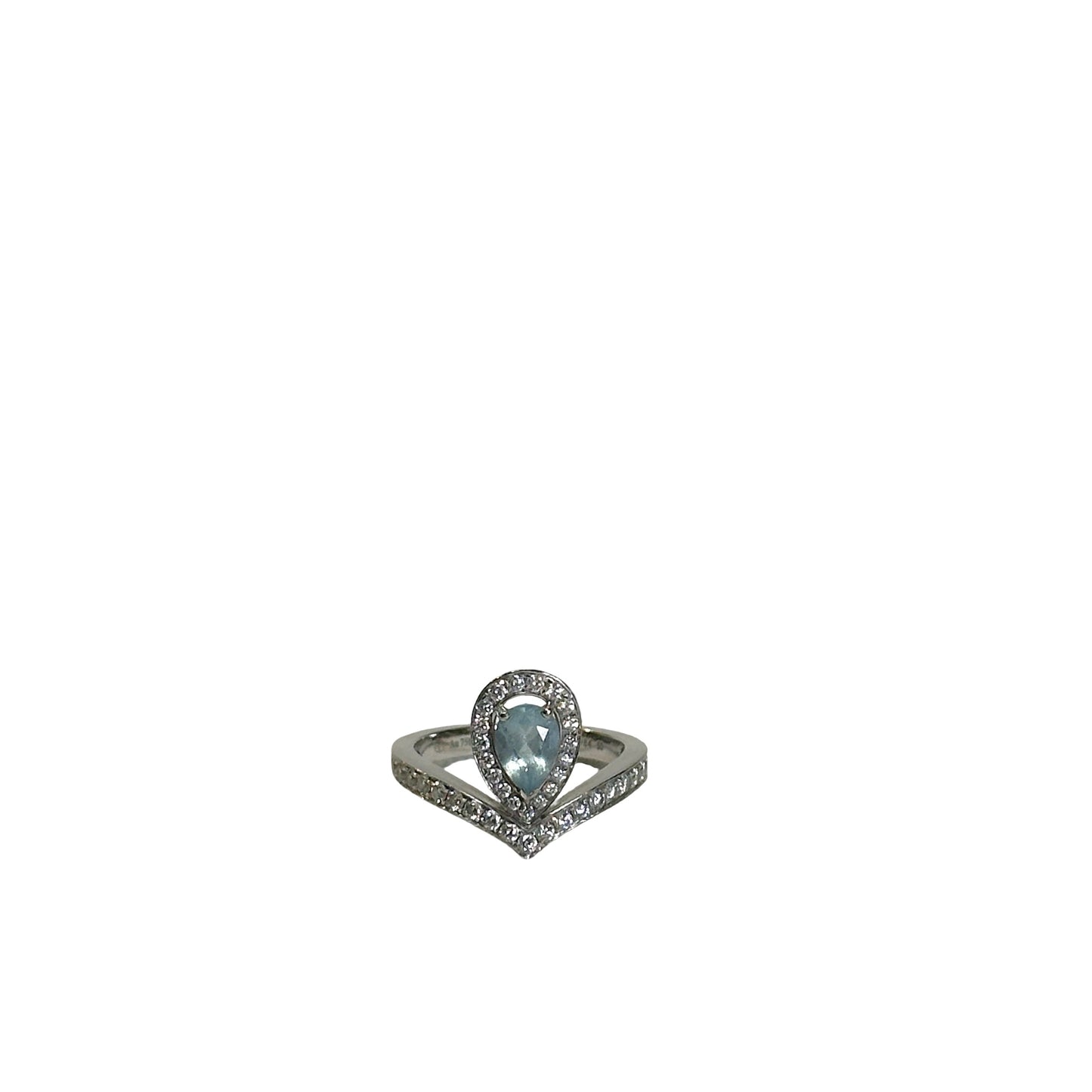 Used CHAUMET AU750 Ring Ring Silver Blue