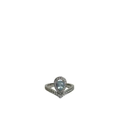 Used CHAUMET AU750 Ring Ring Silver Blue