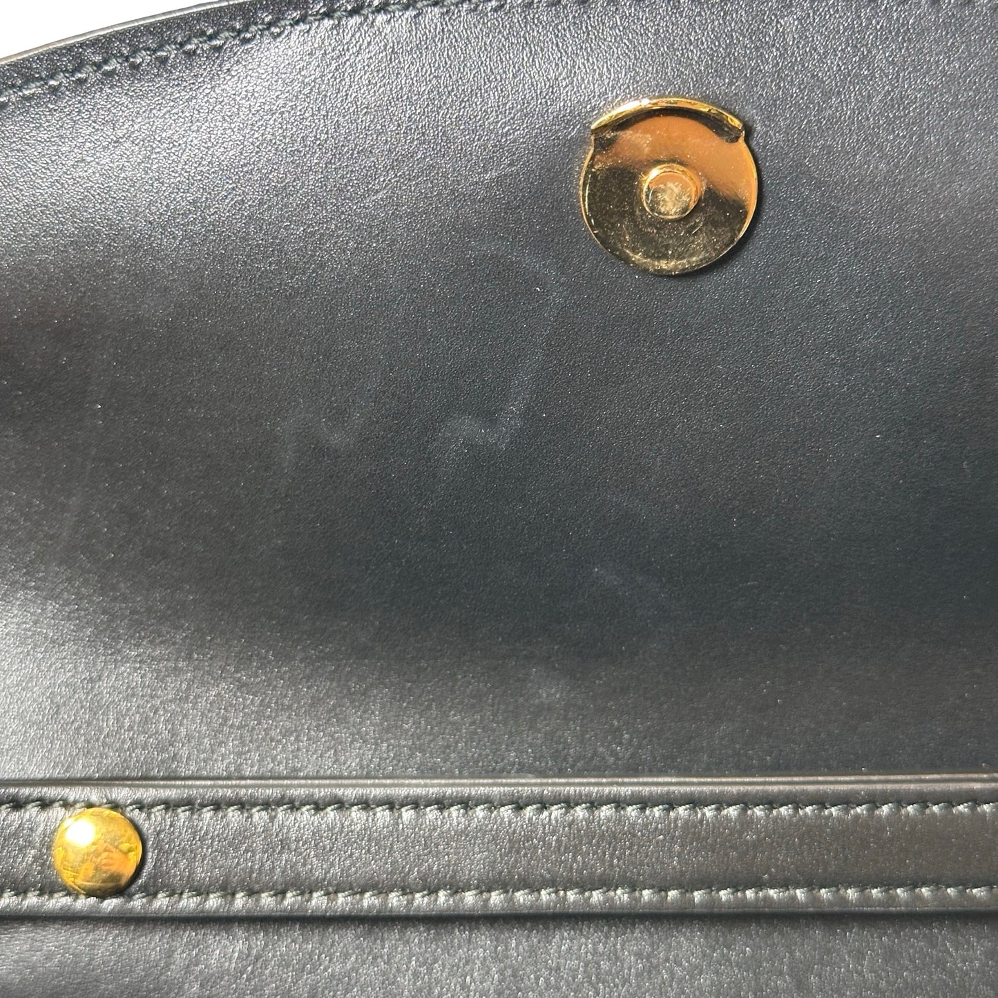 GUCCI Leather Zumi Shoulder Bag Black