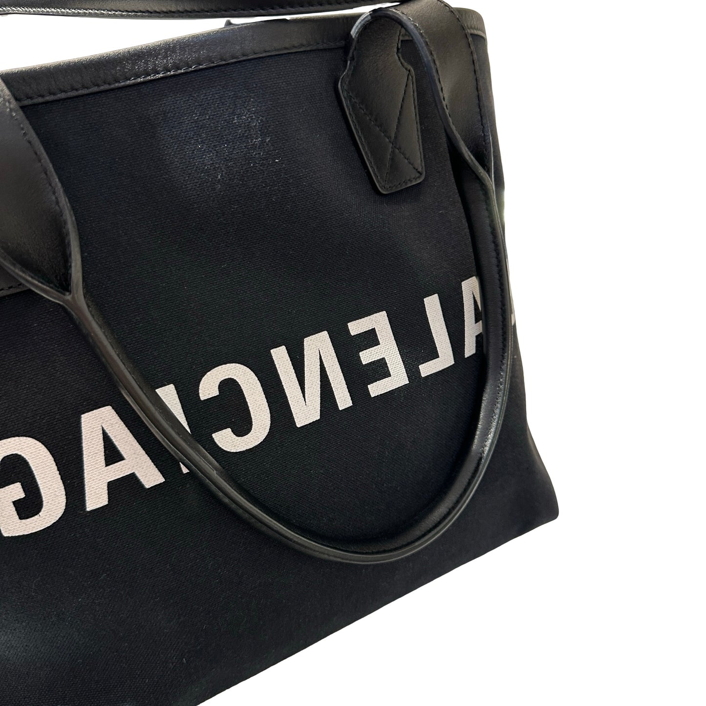 Used Balenciaga Canvas Tote cauvas Tote Bag Black