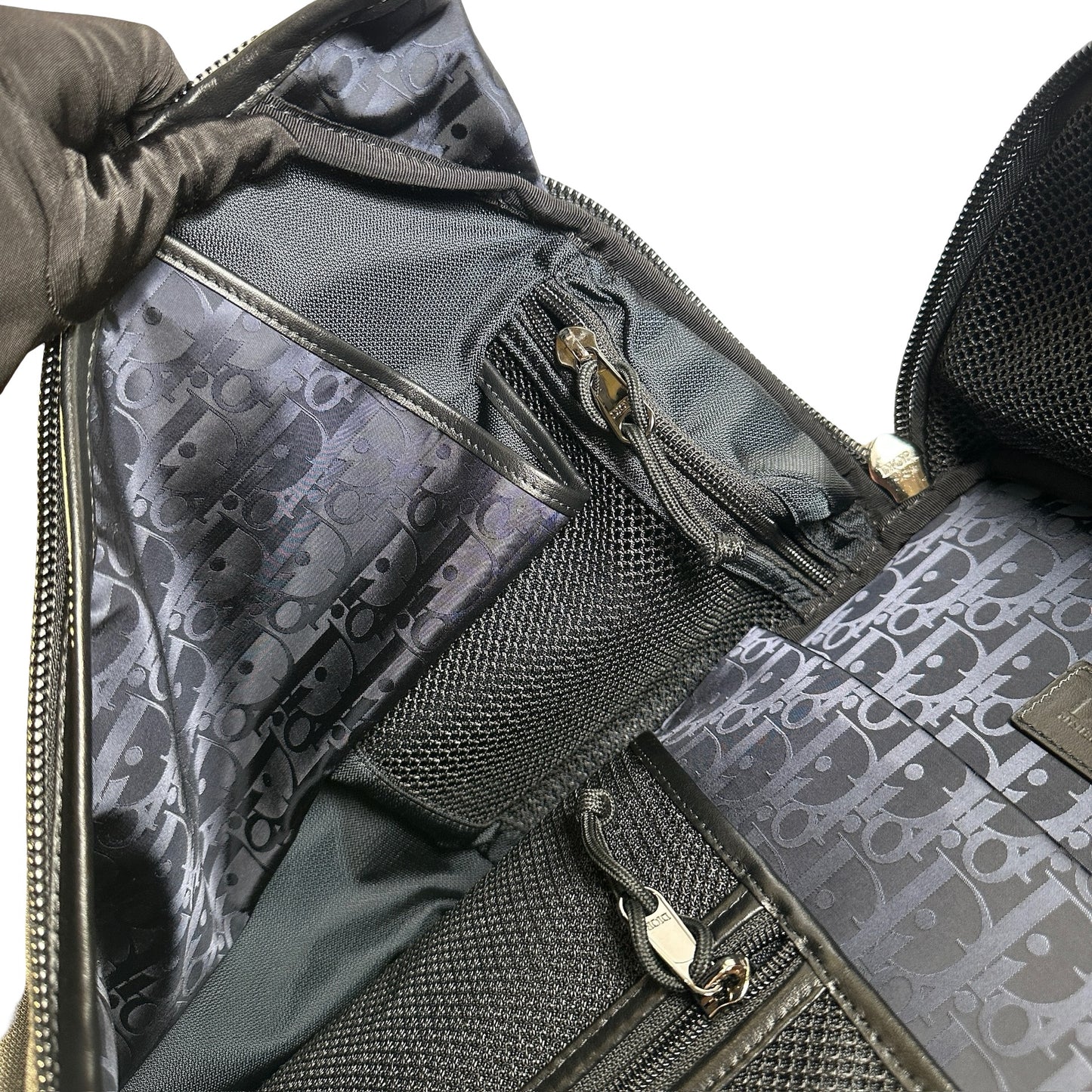 Used DIOR Nylon Rider Backpack Backpack Black