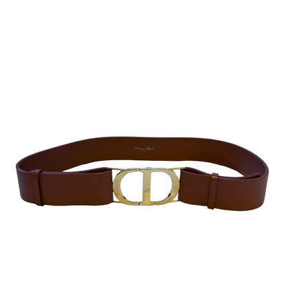 Used Dior Belt Brown GHW