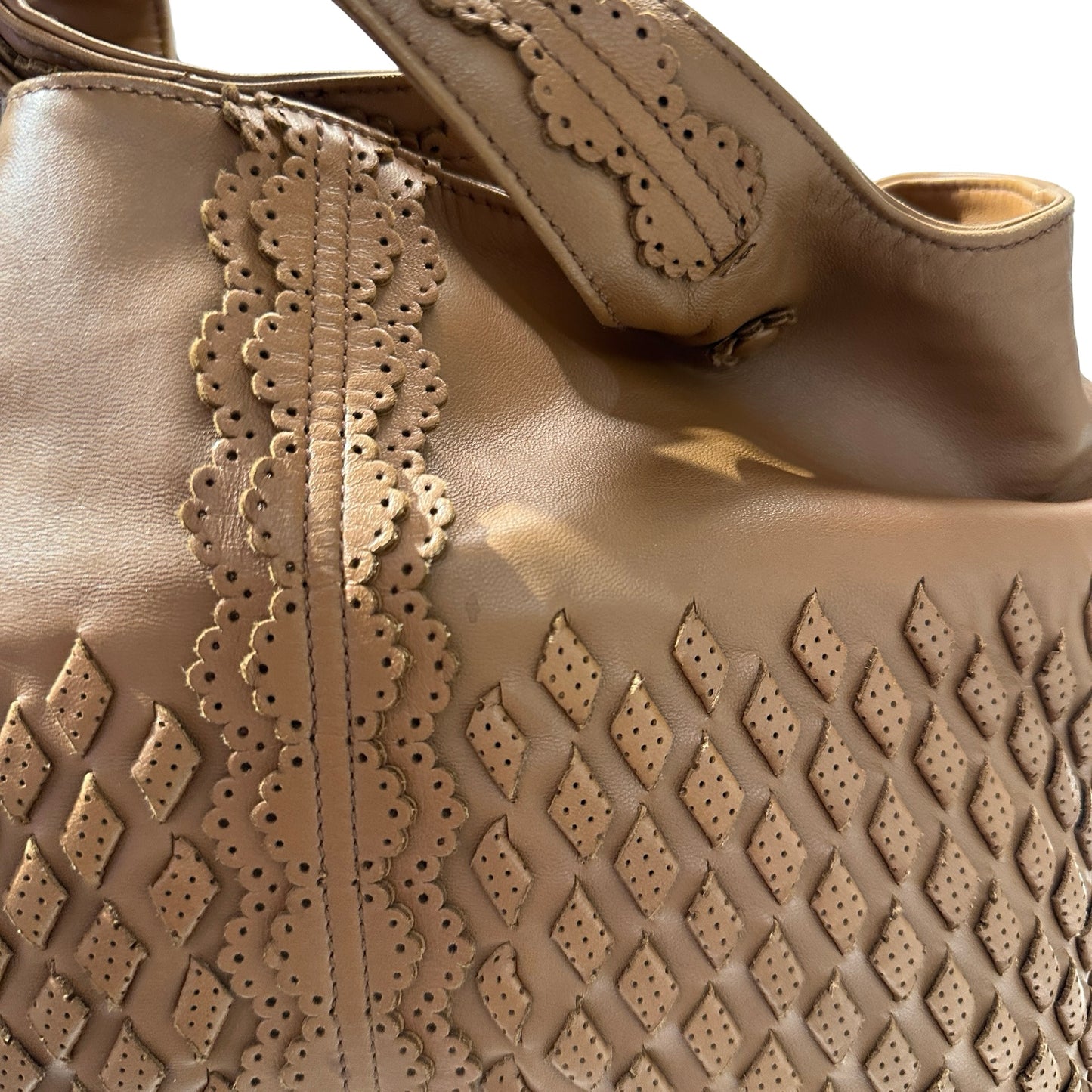 Used Bottega Veneta Tote Bag Brown