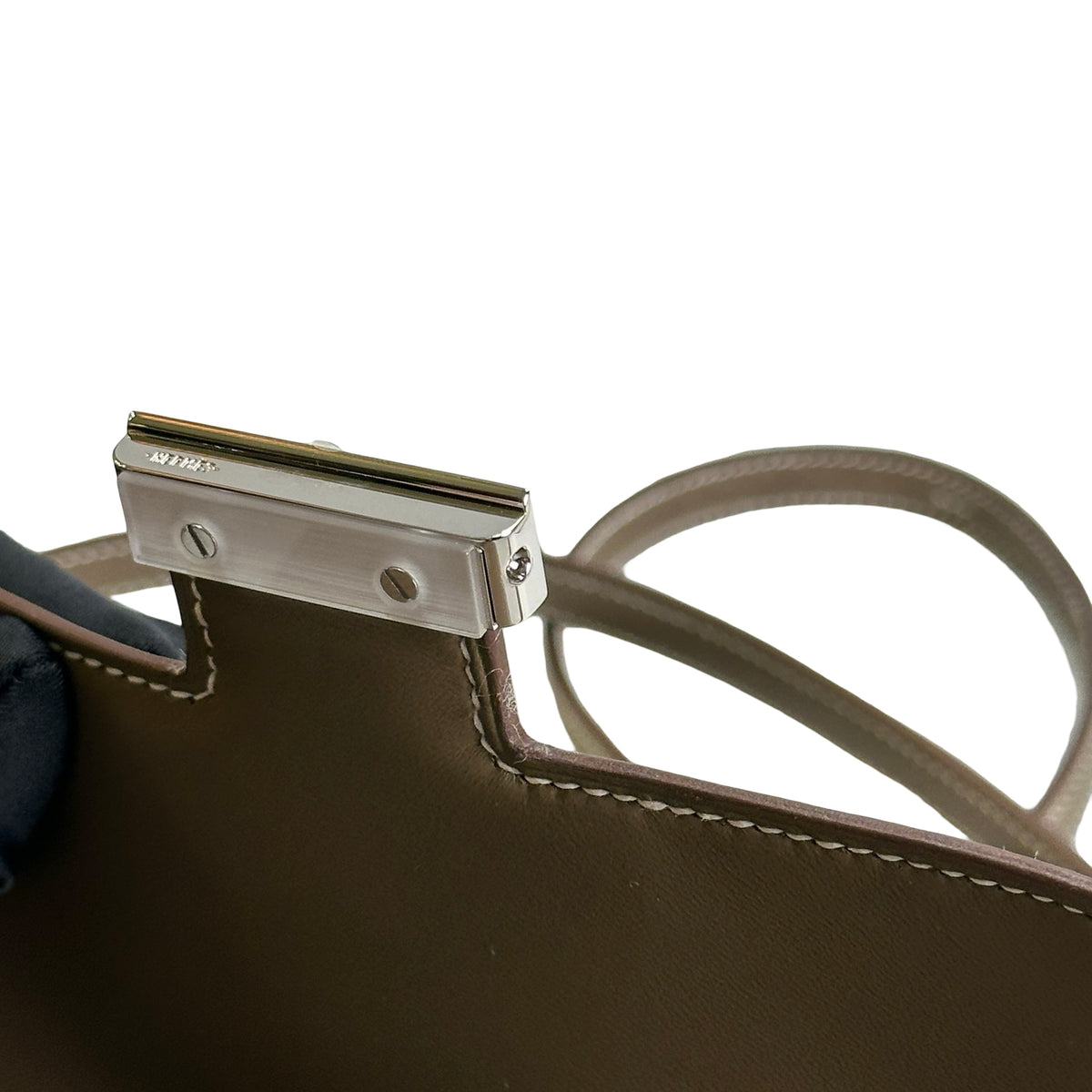 Brand New HERMES Epsom Mini Constance Shoulder Bag Etoupe PHW