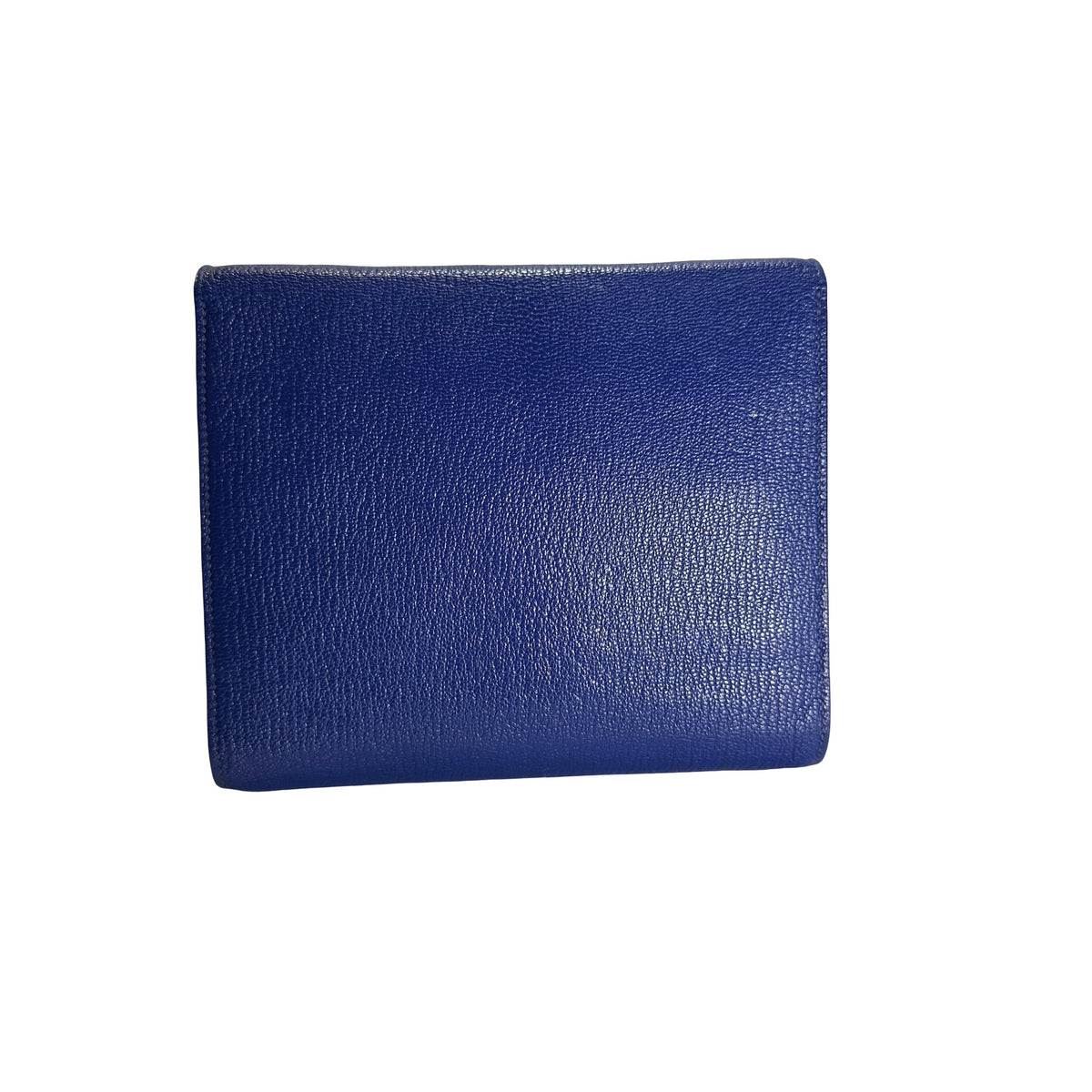 Used HERMES Chevre Clic 16 Crossbody Bag Blue，PHW