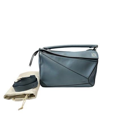 Used LOEWE Calfskin Leather Puzzle Medium Cross Body Bag