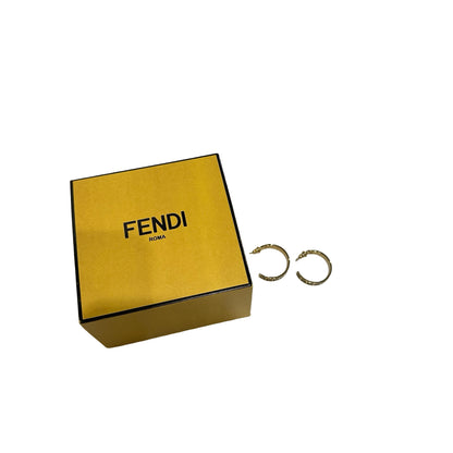 Used FENDI Earrings GHW