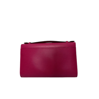 Used LOUIS VUITTON Leather Epi Clery Bag Pouch Pink PHW