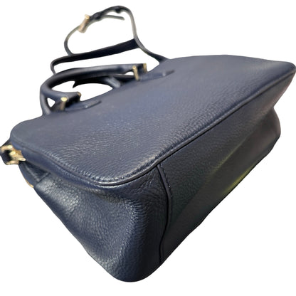 Used TORY BURCH Two way shoulder Shoulder Bag Navy Blue GHW