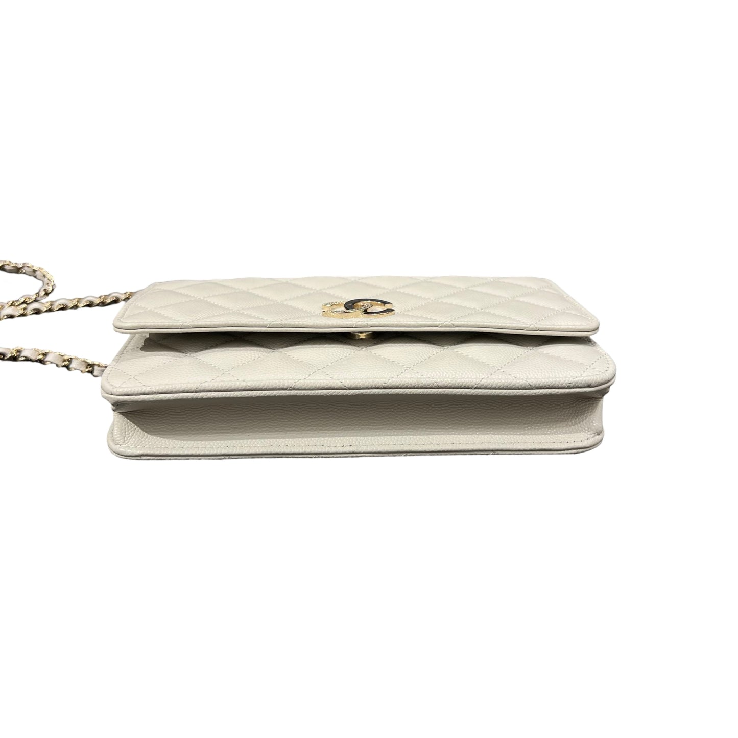 Matelasse Quilted Caviar skin  Wallet on chain [101404]