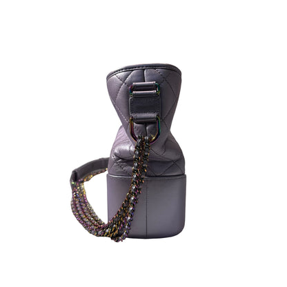 Used CHANEL Gabrielle Shoulder Bag Light purple Rainble HW