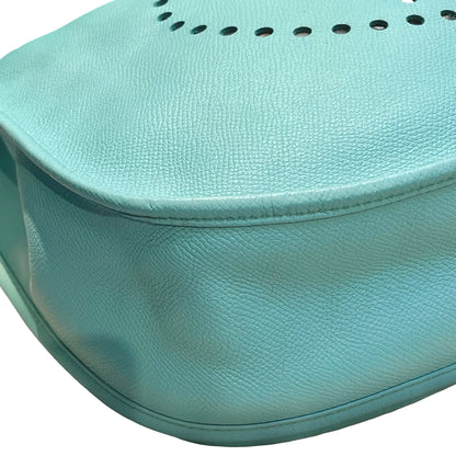 Used HERMÈS Evelyne Shoulder Bag 3P Bleu Atoll PHW