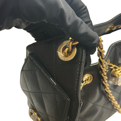 Brand New CHANEL Mini 25 Bag Shoulder Bag Black GHW