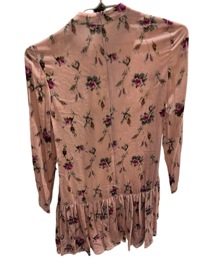 Used VALENTINO Floral Long Dress Clothes Pink
