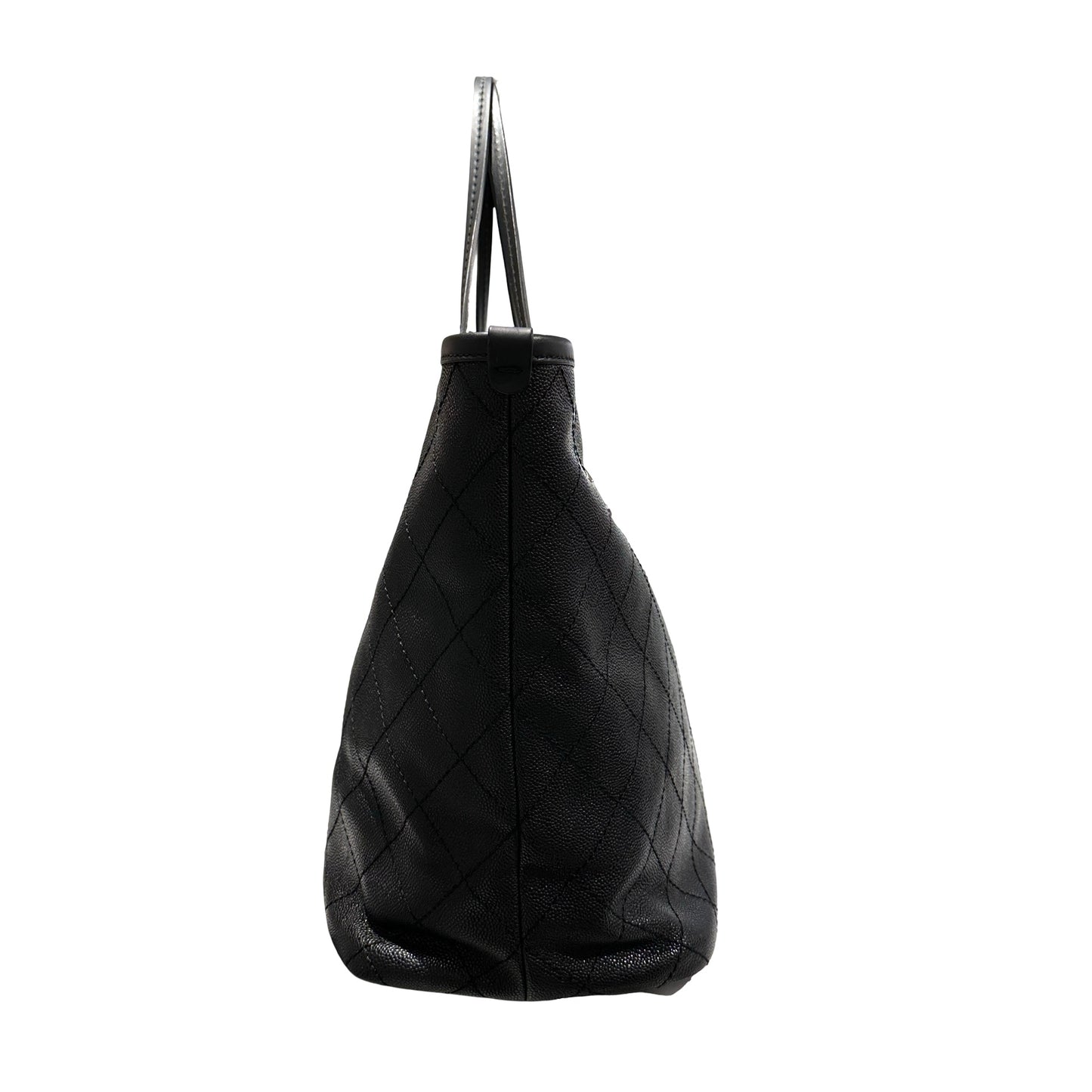 Used CHANEL Large Tote Tote Bag Black PHW