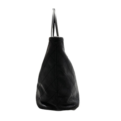 Used CHANEL Large Tote Tote Bag Black PHW