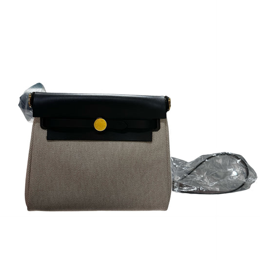 New Hermès Mini Herbag Cross Body Bag Brown GHW