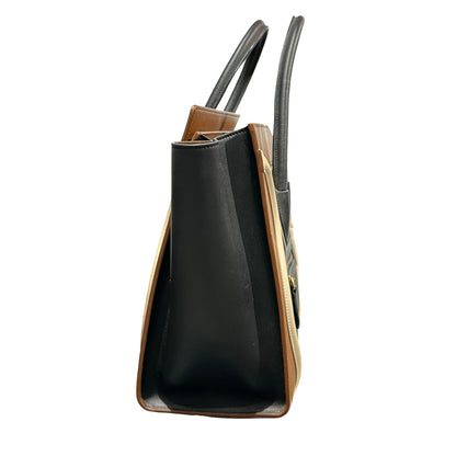 Used CÉLINE LUGGAGE Handbag Brown Black