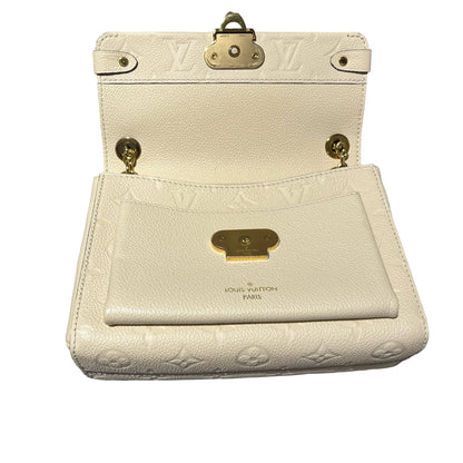 Used LOUIS VUITTON Monogram Empreinte Leather Vavin BB Shoulder Bag Ivory GHW