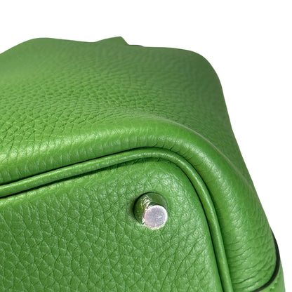 Brand New HERMES Clemence Picotin Lock Bucket Bag Green