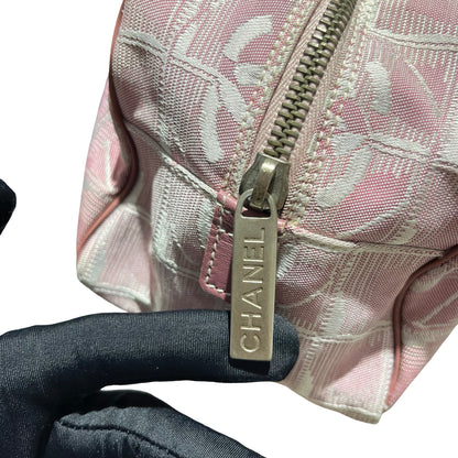 Used Chanel Nylon Handbag Pink