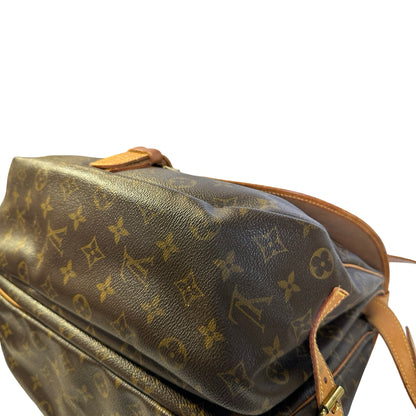 Used LOUIS VUITTON Monogram Saumur Messenger Bag Brown