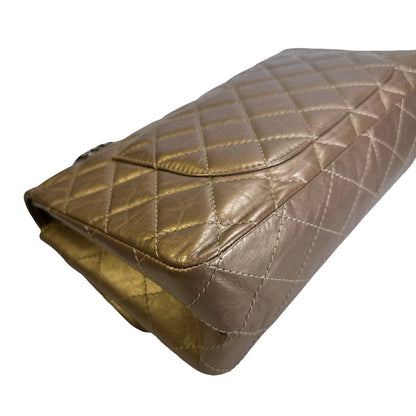 Used CHANEL Quilted 2.55 Reissue Chain Shoulder Bag Bronze