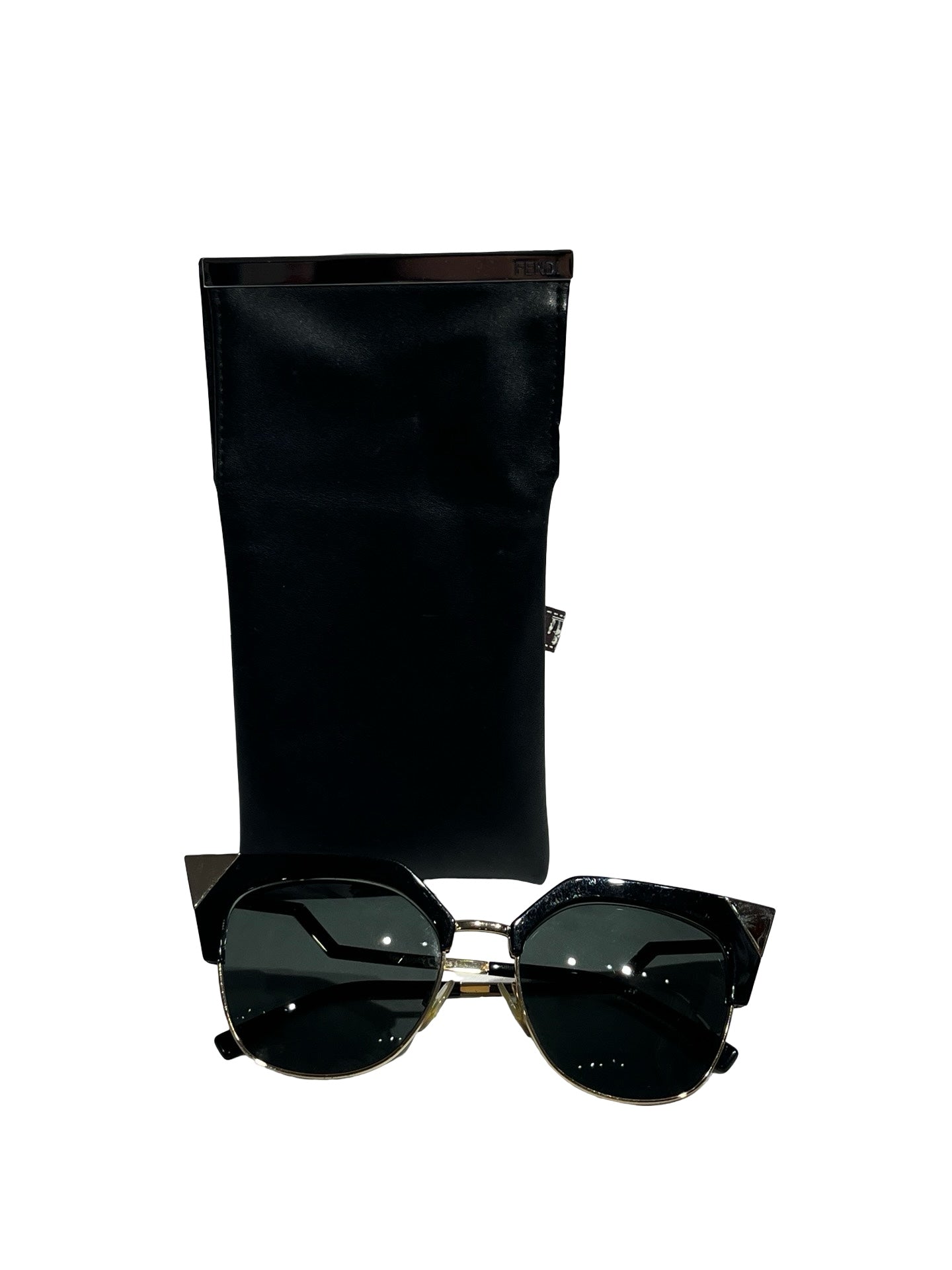 Used FENDI Sunglasses Accessories Black
