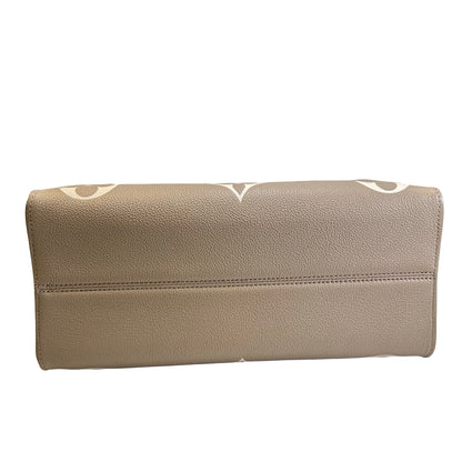 Used LOUIS VUITTON Monogram Empreinte Giant Monogram OnTheGo Tote Bag Tourterelle Creme