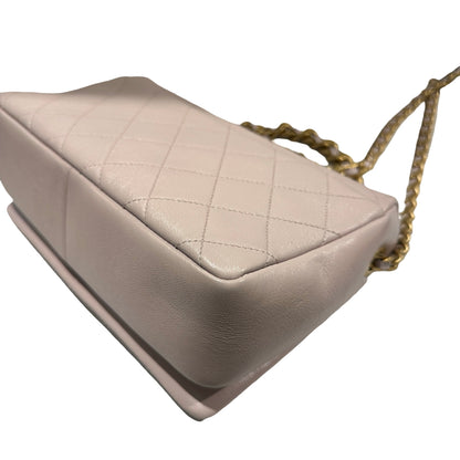 Used CHANEL Quilted Caviar 20B small fashion therapy flap bag Chain Shoulder Bag Light Purple
