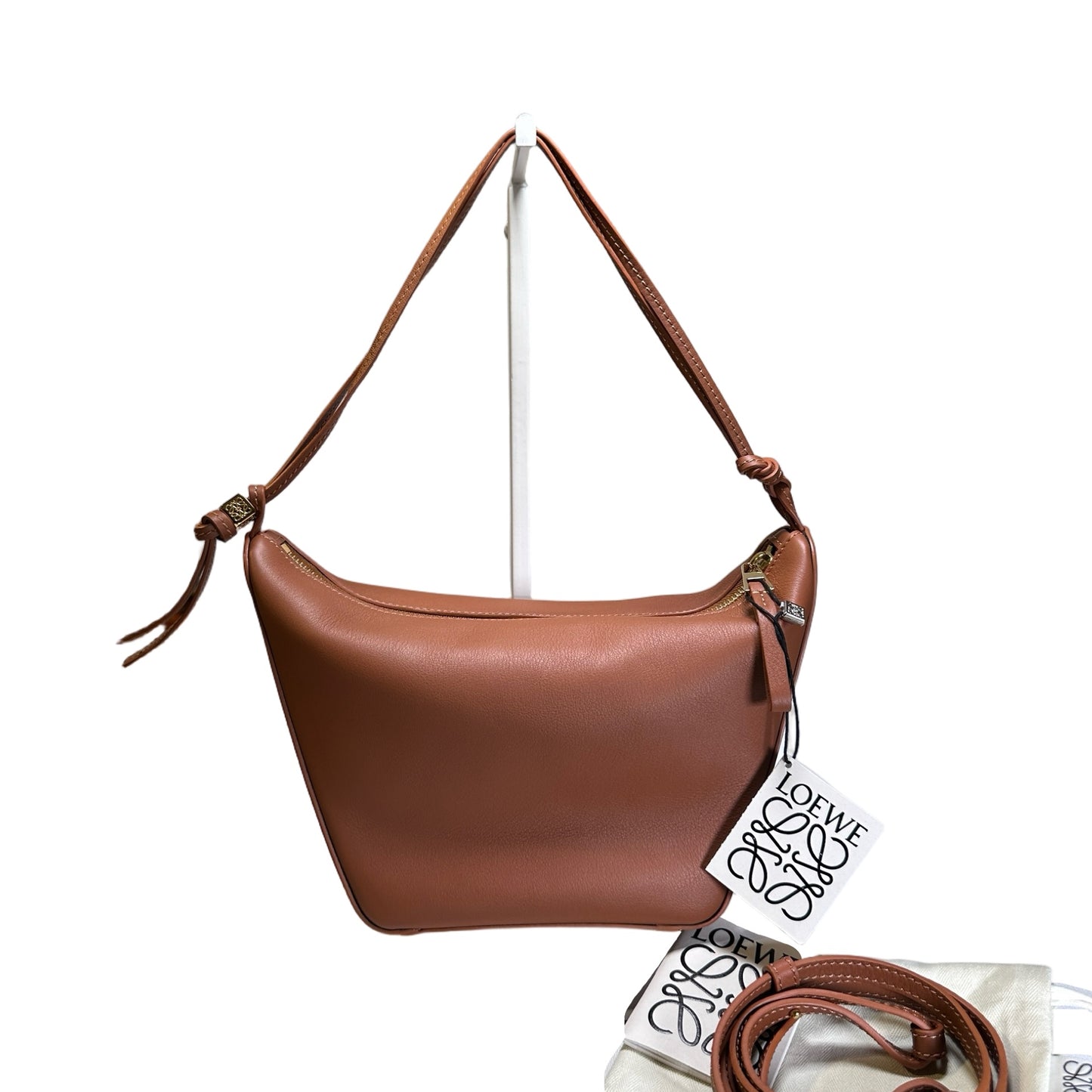 Used LOEWE Basket Bag Shoulder Bag Brown PHW