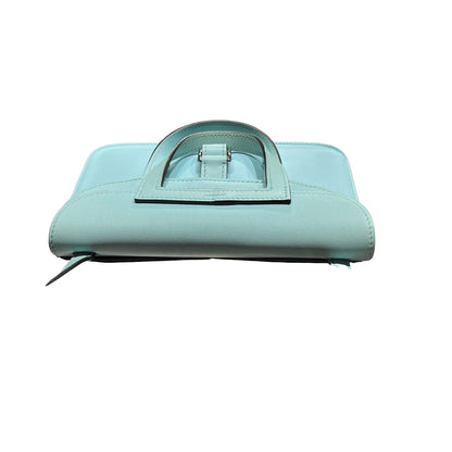 Used HERMÈS Mini Halzan Shoulder Bag Light Blue PHW