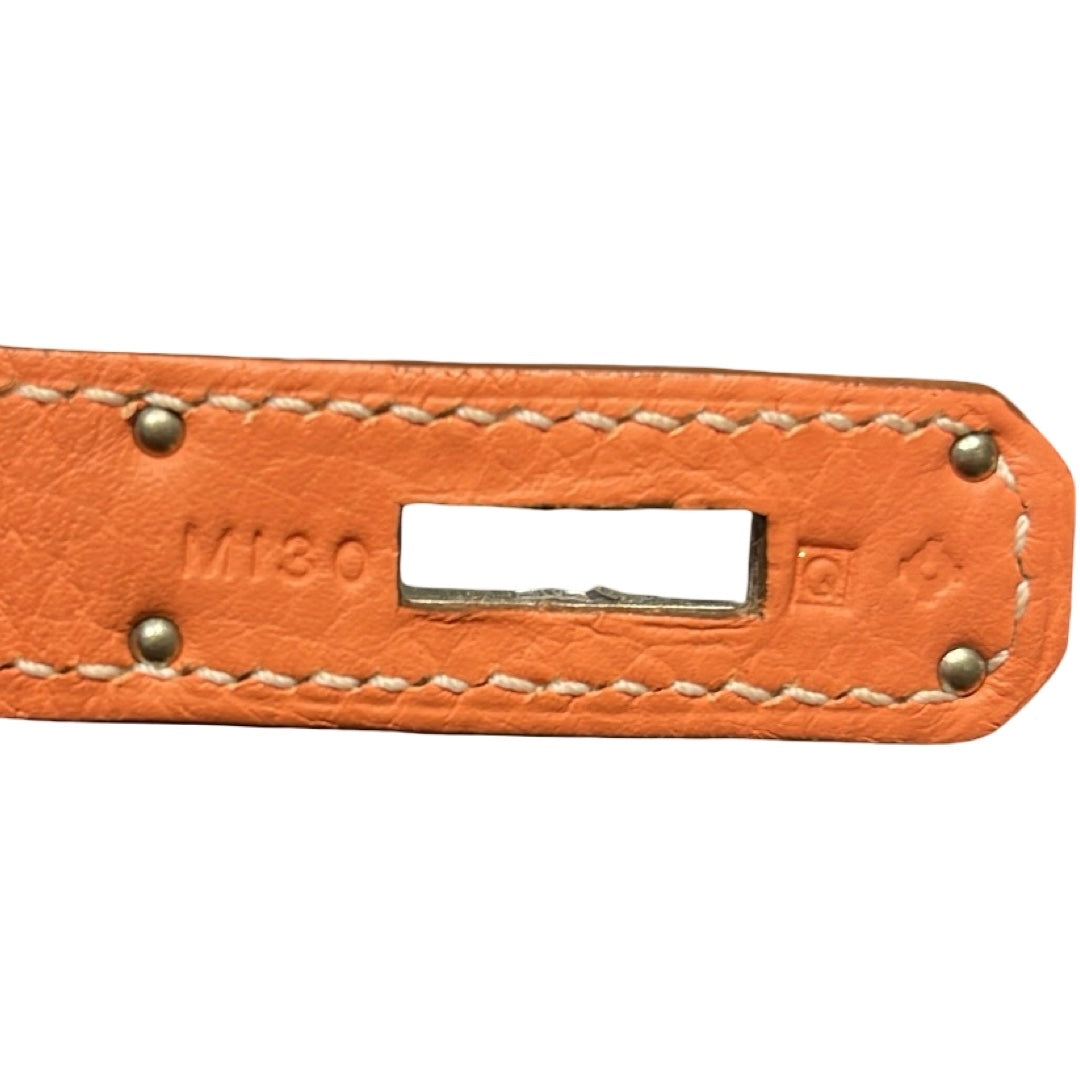 HERMÈS Kelly 28 Handbag Orange (93) PHW