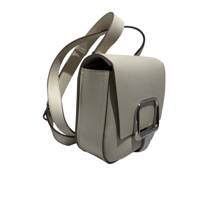 Used HERMES Epsom Mini Della Shoulder Bag Craie PHW