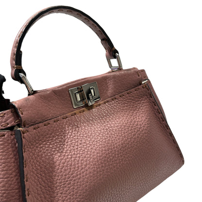Used Fendi Peekaboo mini Shoulder Bag PHW Pink