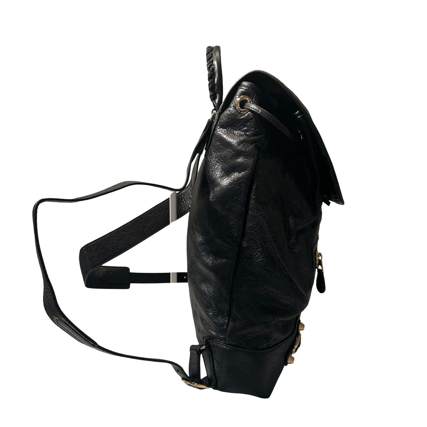 Used BALENCIAGA Backpack Black GHW