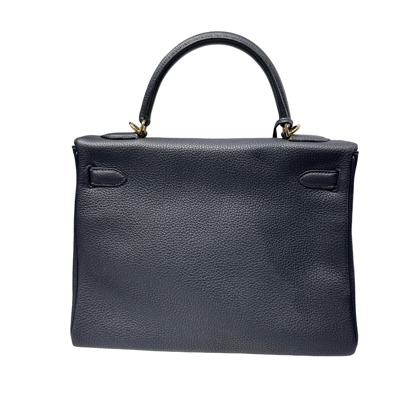 Used HERMÈS Kelly Bag GHW Navy Blue