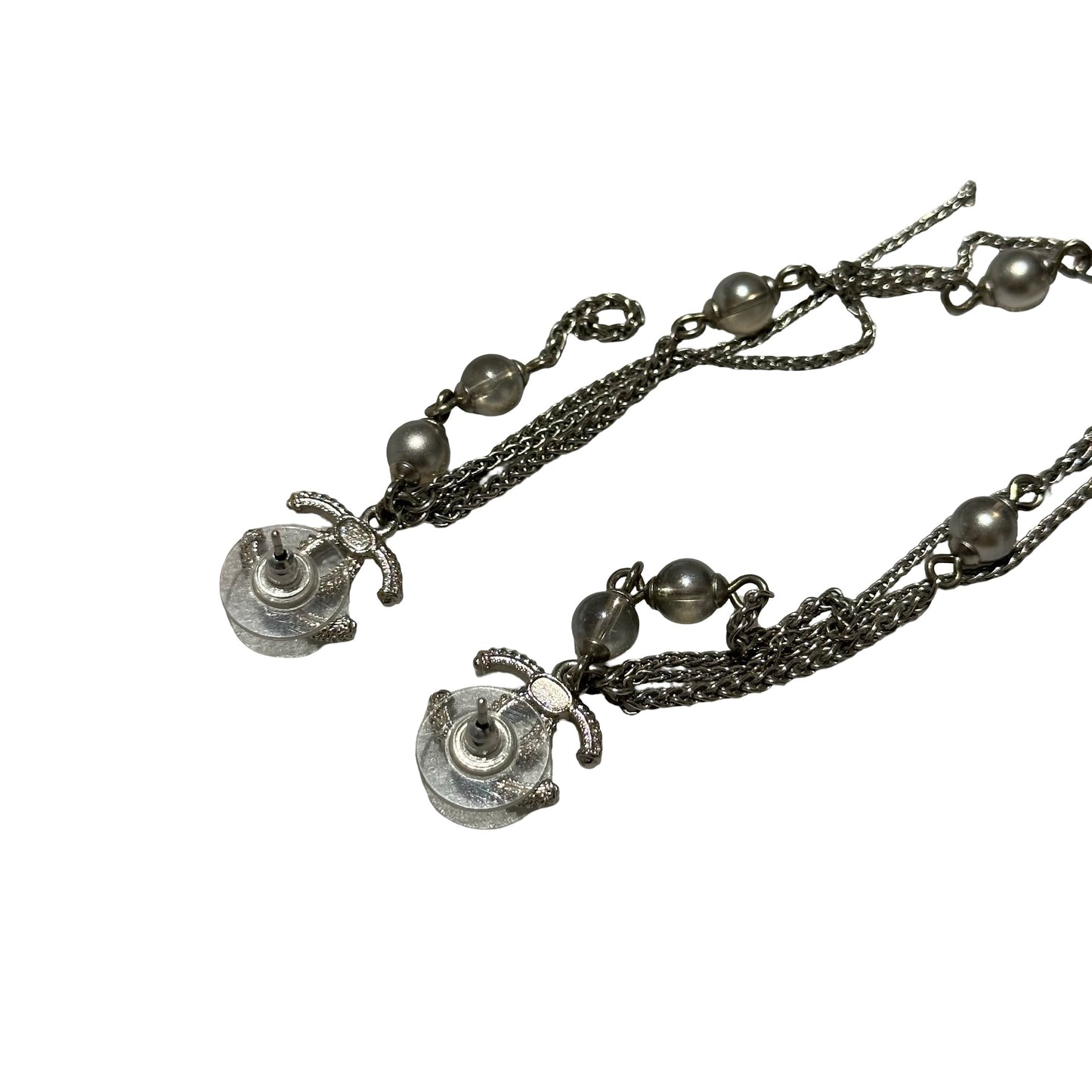 Used CHANEL Earrings PHW