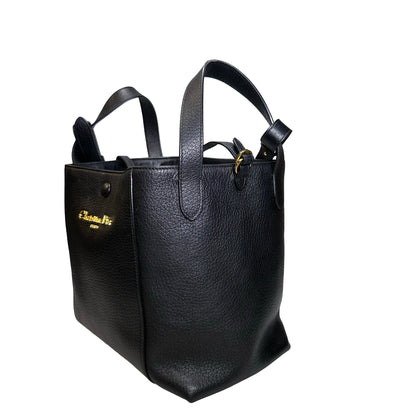 Used DIOR Grained Calfskin C'est Dior Bucket Bag Black GHW
